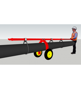 Carro para traslado de tuberías